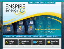 Tablet Screenshot of enspireenergy.com